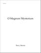 O magnum mysterium SATB choral sheet music cover
